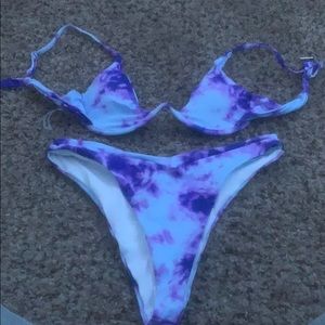 Tie Dye Push-up Bikini Set